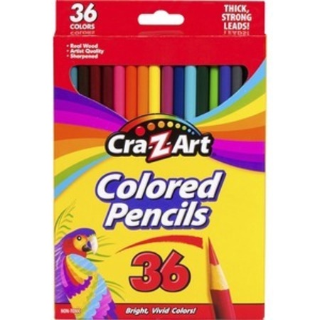 CRA-Z-ART Colored Pencils, Mult, 36PK CZA10438WM36